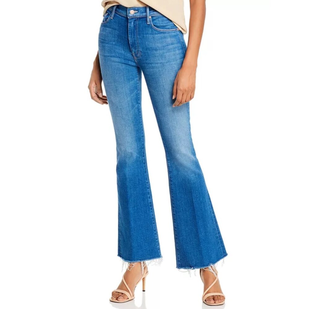 MOTHER The Weekender Fray Jeans Double Vision 28